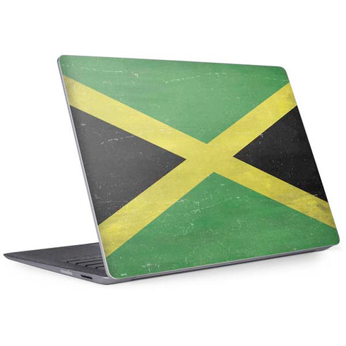 Jamaica Flag Distressed Surface Laptop 2 Skin